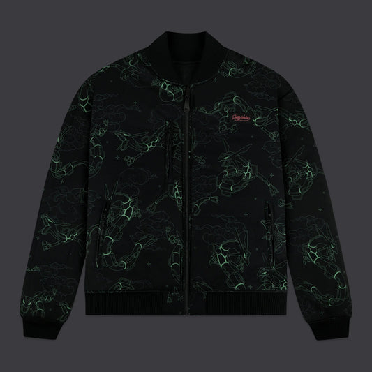 DOLLY NOIRE - Rayquaza Pattern Bomber Black