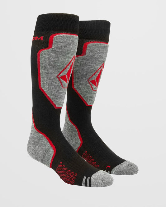 VOLCOM - SHIELD WOOL BLEND OTC SOCK - ORANGE SHOCK