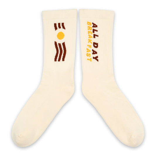 The Dudes - All Day Breakfast Tennis Socks Off-White
