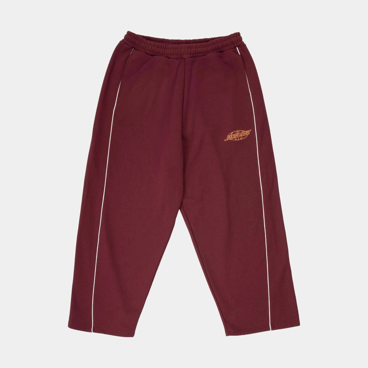 Santa Cruz Pinstripe Wide Leg Jogger - Dark Plum