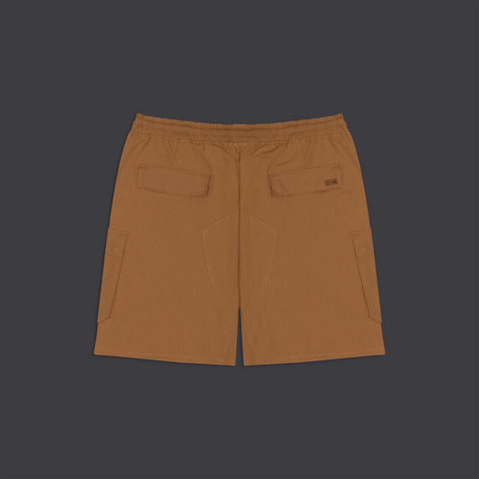 DOLLY NOIRE - Cotton ripstop cargo easyshorts beige