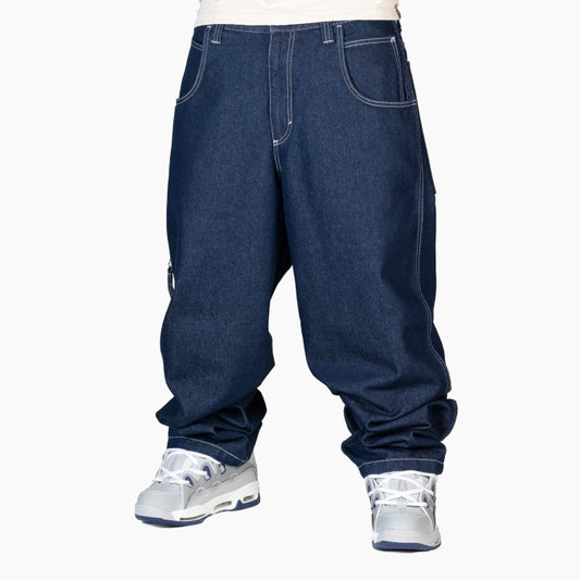 Blueskin - Pantaloni Baggy WAREKO - L - DNMB 001 RINSE | Denim Blue