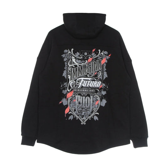Dolly Noire - FUTURO HOCKEY HOODIE URBAN OVERSIZE - BLACK