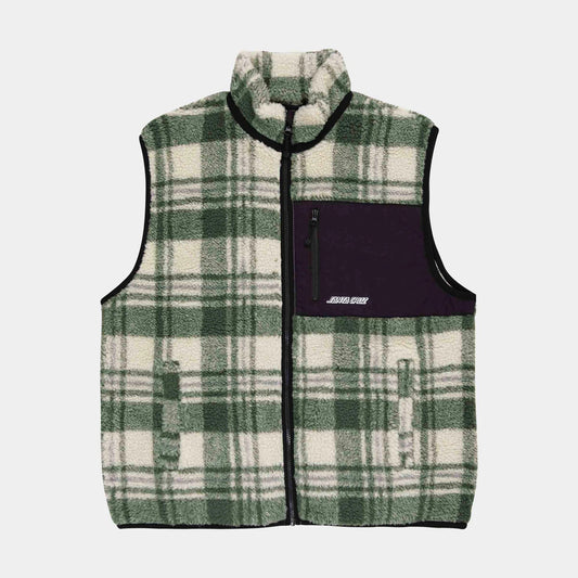 Santa Cruz Freestyle Vest Olive Check