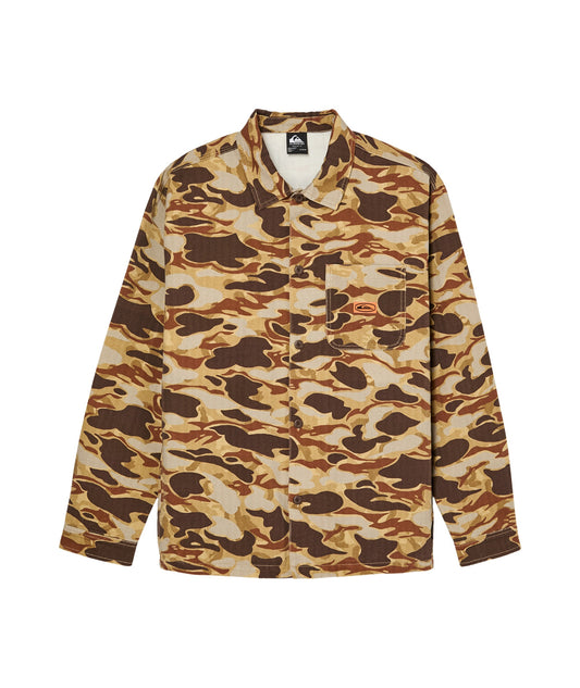 Quiksilver Castlehill LS - rawhide garage camo