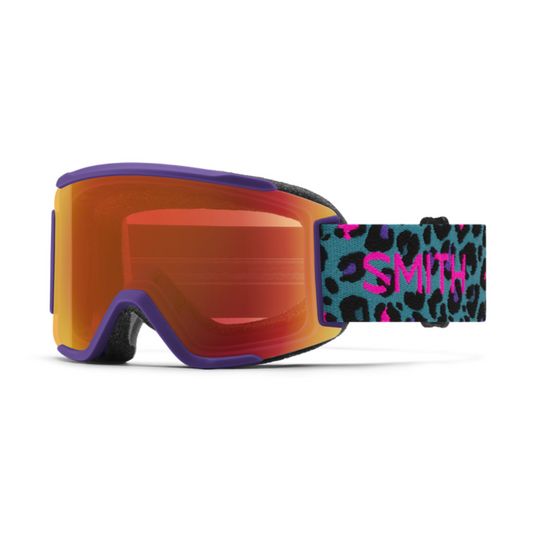 SMITH OPTICS - Squad S - Purple Haze Neon Cheetah + ChromaPop™ Everyday Red Mirror