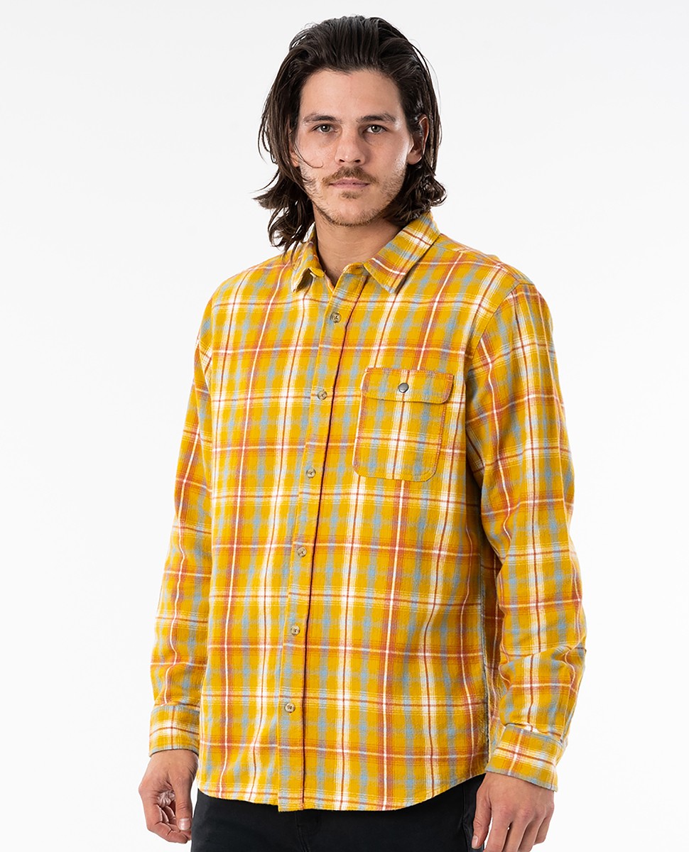 RIP CURL Saltwater Culture Check Long Sleeve Shirt