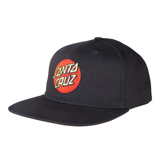 SANTA CRUZ - Classic Dot Cap Snapback BLACK