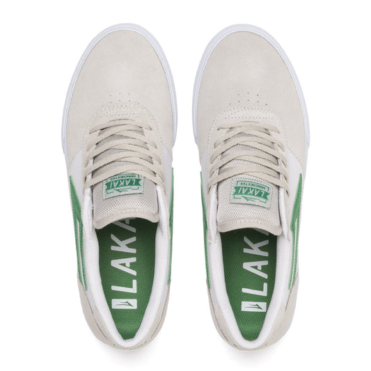 LAKAI SHOES - MANCHESTER WHITE/GRASS SUEDE