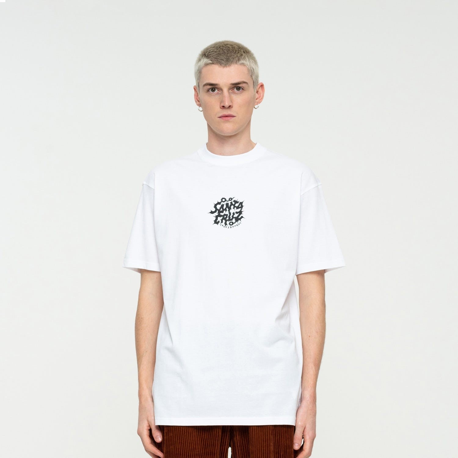 SANTA CRUZ Wooten Crest T-Shirt - WHITE