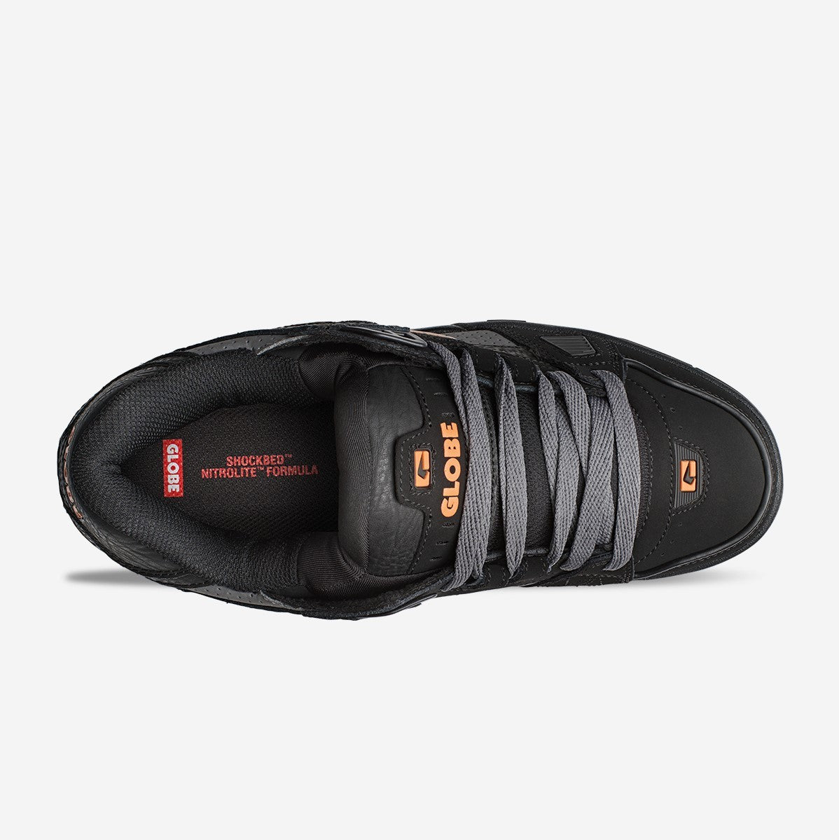 GLOBE SABRE Black/Orange skateboard scarpe
