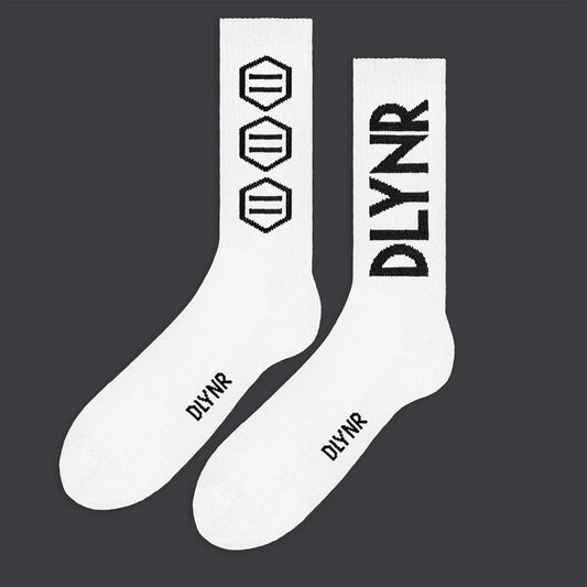 DOLLY NOIRE - Triple Logo Socks White