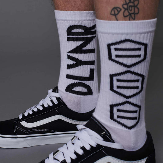 DOLLY NOIRE - Triple Logo Socks White