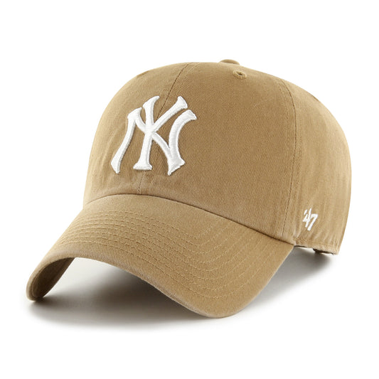 47 Brand New York Yankees Clean Up Tan Adjustable - khaki