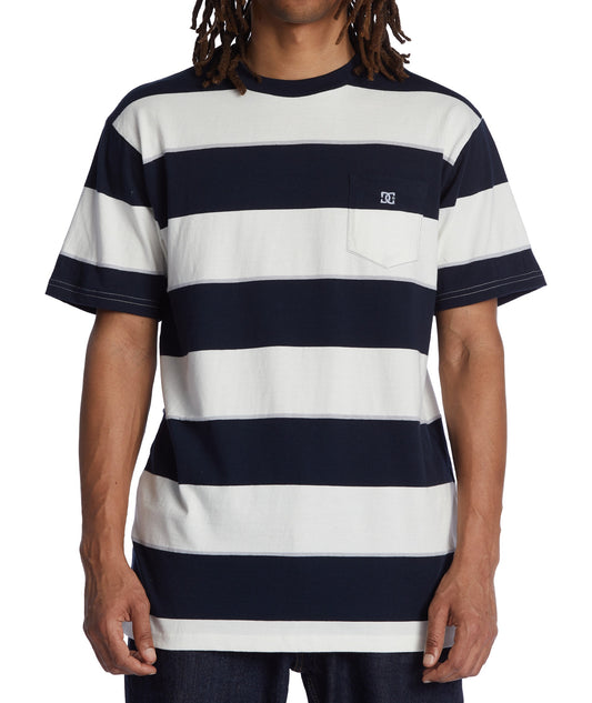 DC SHOES T-shirt Crate Stripe Tee - navy crate stripe
