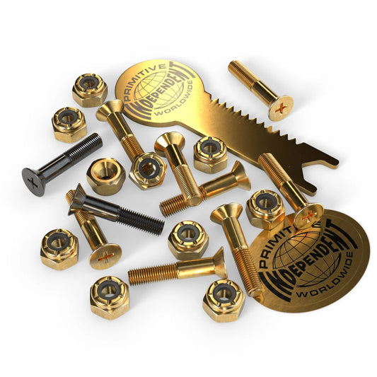 INDEPENDENT - Primitive 1in Phillips Gold/Black  Genuine Parts Hardware